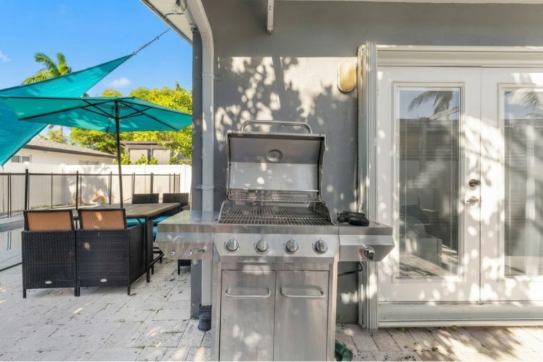 BBQ grill available • Outdoor dining area • Great for long stays