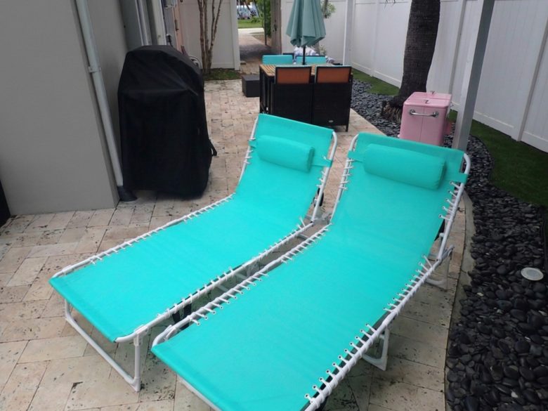 Sit back and relax in the sun or shade on our outdoor lounge chairs