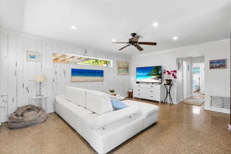 Living Room with65" Smart TV